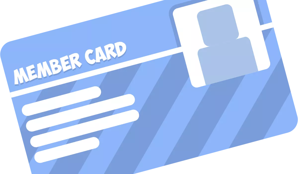 Sample membership card